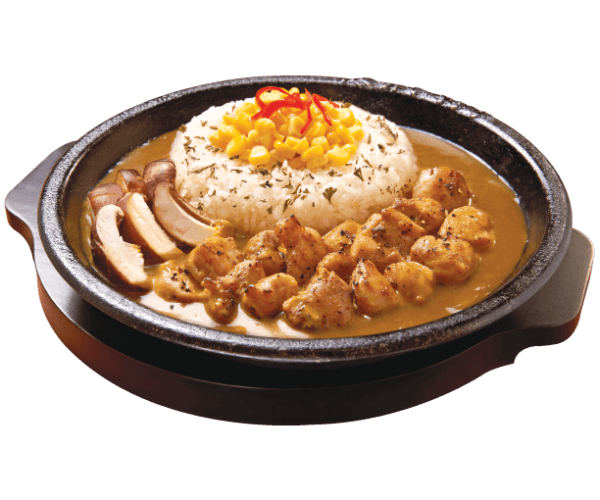 Curry Rice with Chicken Mushroom