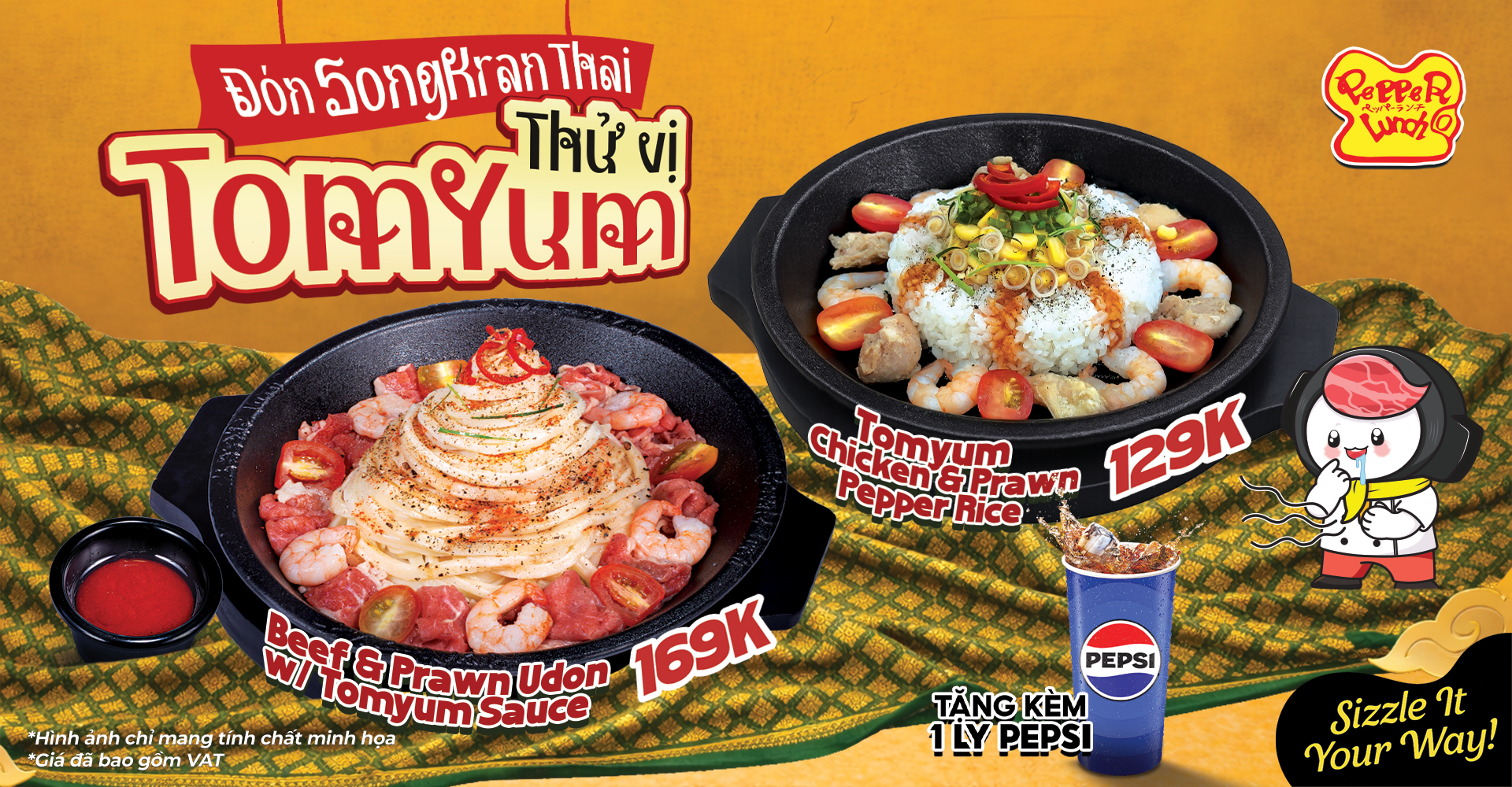 ? ĐÓN SONGKRAN – THỬ VỊ TOMYUM CỰC CHẤT TẠI PEPPER LUNCH ?️